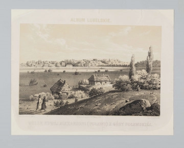 Widok Nowej Alexandryi (Puławy) z Góry Cegliński, Julian (1827-1910)