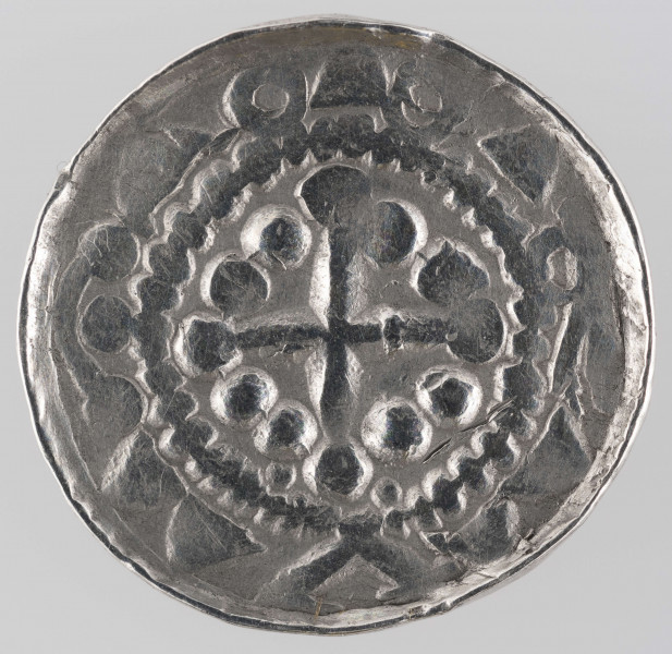 N/Mon/1/ML - AV. Krzyż perełkowy w otoku perełkowym. Pseudolegenda z elementami geometrycznymi.

RV. Krzyż kawalerski z kulkami miedzy ramionami w otoku perełkowym. Pseudolegenda z elementami geometrycznymi. 