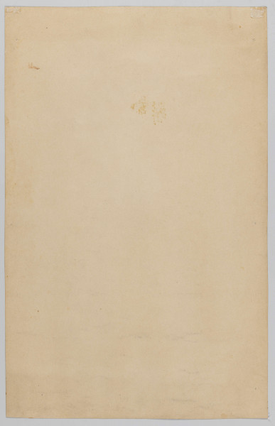 S/G/4222/ML - Projekt witraża - scena figuralna wyobrażająca Trójcę Św.  i personifikacje czterech pór roku. Zamknięty półkoliście prostokąt podzielony na kwadratowe kwatery. W partii półkola na niebieskim tle zielone główki puttów. Poniżej, w centrum złote Oko Opatrzności ze skrzydłami po bokach i błękitną, pokrytą złotymi gwiazdami sferą  w środku. Na oku i sferze napis: JAM JEST KTÓRYM JEST. Po lewej tronujący Chrystus w czerwonej szacie, po prawej gołębica Ducha 
Świętego. Niżej personifikacje pór roku w postaci młodych dziewcząt. Od lewej - Wiosna wśród kwiatów, Lato ze snopem zboża, Jesień zbierająca owoce i Zima przy pokrytym śniegiem krzewie. W kwaterach dolnych - po lewej - starzec z kosą i klepsydrą (personifikacja czasu), po prawej kobieta i dziecko, między nimi, w środku wśród ornamentów dwie tarcze herbowe cechu  rzeźników z głowami wołów. Po bokach tarcz topory. Po bokach napis: KAPLICE TE BONERÓW ODNOWIŁ I OZDOBIŁ POBOŻNĄ MYŚLĄ WIEDZIONY CECH RZEŹNIKÓW I MASARZY, 1931
