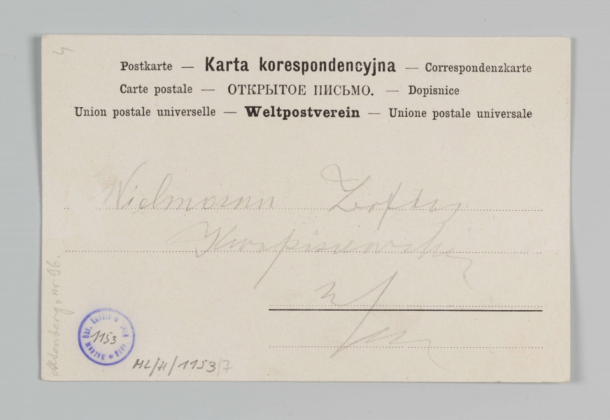 ML/H/1153/7 - Pocztówka barwna z serii 