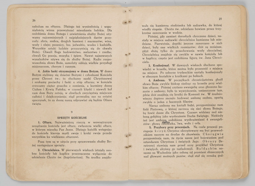 ML/MART/183 - Obrzędy święte : podręcznik do nauki religii dla uczniów gimnazjum : klasa 1 / Z. Baranowski ; J. Noryśkiewicz. - Poznań : Księgarnia Św. Wojciecha, 1936. - 124 s. : il. ; 22 cm.
Brak tylniej okładki.