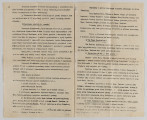 ML/H/2253 - Rozkaz Dowództwa Okręgu Generalnego Lubelskiego (Nr 15./Szef.) dotyczący uroczystego przyjęcia Naczelnika Państwa w Lublinie. Dokument z 10 stycznia 1920 roku dotyczący oficjalnej wizyty Józefa Piłsudskiego. Dwustronnym maszynopis na pożółkłych pięciu kartach gładkiego papieru. Zapisanych dziesięć numerowanych stronach. Na ostatniej (uciętej w połowie) karcie podkreślenia niebieskim ołówkiem kopiowym oraz dopiski czarnym tuszem. Treść dotyczy rozplanowania programu ustalonego przez Komitet Obywatelski w porozumieniu z władzami wojskowymi. Poszczególne punkty znaczone cyframi rzymskimi z podpunktami określonymi cyframi arabskimi. Wymienieni uczestnicy przewidywanego wydarzenia – instytucje oraz cywilni i wojskowi przedstawiciele miasta Lublina. Rozpisany godzinowo plan powitania gościa wraz z oznaczeniem miejsc wizyty oraz czasem oficjalnego pożegnania. Podane wytyczne dotyczące przebiegu poszczególnych części programu. 