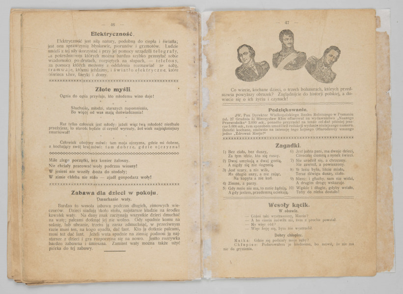 ML/MART/186 - Nasz Przewodnik - miesięcznik obrazkowy dla dzieci szkolnych, pisemko dziecięcych bractw abstynenckich pod redakcja ks. Józefa Janiszewskiego w Poznaniu, rocznik miał 50 stron, druk od lewej do prawej, 