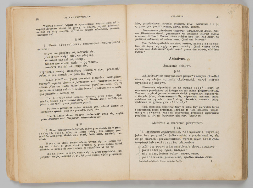 ML/MART/184 - Gramatyka języka łacińskiego. Cz. 2, Składnia / Z. Samolewicz, T. Sołtysik. - Wyd. 15. - Lwów ; Warszawa : Książnica - Atlas, 1924. - [2], 256 s. ; 24 cm.
