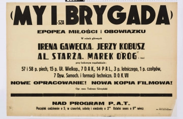 Afisz kinowy - film polski 