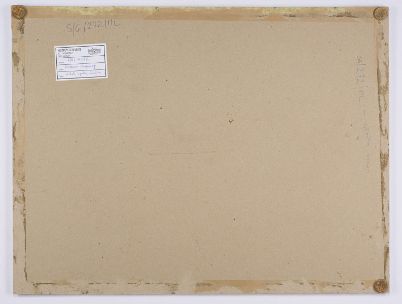 Widok Lublina opatrzony kartuszem herbowym i legendą. Miasto w szerokim, panoramicznym ujęciu obejmującym przedmieścia: Wieniawę i Tatary. Widok ukazuje charakterystyczne dla Lublina budowle min.- w centrum Kościół jezuitów, za nim wzgórze staromiejskie z Bramami Krakowską i Grodzką, kościoły św. Michała i Dominikanów, zespół zabudowań zamkowych z basztą i kaplicą św. Trójcy. Po lewej widoczne sylwetki kościołów Panny  Marii, Nawrócenia, św. Pawła i św. Ducha. Budowle opatrzone łacińskimi podpisami lub cyframi mającymi odnośniki w legendzie. U góry, na osi kartusz tytułowy z napisem: TIPUS CIVITATIS LUBLINE[N]SIS. / IN REGNO POLONIAE EX OMNIBUS / PARTIBUS MU[N]DI EMPORIO. TER. IN. /ANNO CELEBRARI COSUETOCLARAE. (Widok miasta Lublina w Królestwie Polskim, sławnego w całym swiecie trzy razy na rok odbywającemi się jarmarkami) Po lewej godło Polski, po prawej herb Lublina. Nad dolną krawędzią pas zawierający legendę rozbitą na 4 pola w ozdobnych obramieniach. Przedstawienie prowadzone precyzyjną, cienką kreską, podkolorowane.