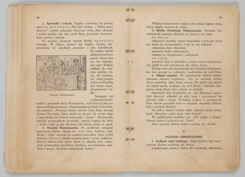 ML/MART/183 - Obrzędy święte : podręcznik do nauki religii dla uczniów gimnazjum : klasa 1 / Z. Baranowski ; J. Noryśkiewicz. - Poznań : Księgarnia Św. Wojciecha, 1936. - 124 s. : il. ; 22 cm.
Brak tylniej okładki.