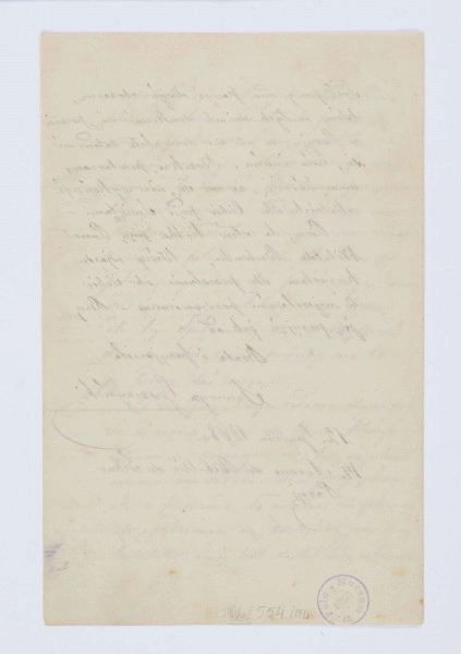 List Seweryna Goszczyńskiego do Wincentego Pola z 12.12.1868 r., sporządzony na trzech stronach, na bardzo cienkim papierze. Pismo czytelne, pochylone na prawo.