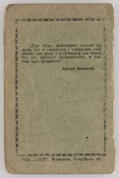 ML/MART/204 - Książeczka służbowa numer 14542 Związku Harcerstwa Polskiego wydana na nazwisko Chabrowski Józef, w książeczce jest wykaz sprawności i drużyna harcerska do której należał Józef Chabrowski.