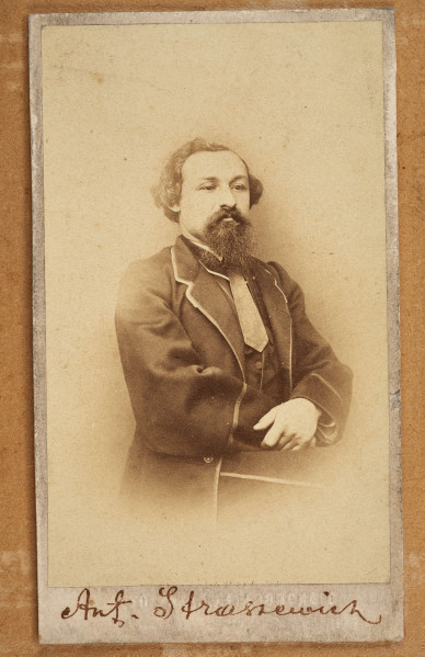 Tableau szklone zewnętrznie, w ramie, zawiera na tekturowym podłożu 15 fotografii uczestników powstania z terenu Wołynia. Pośrodku brak jednej, większej fotografii. Zdjęcia wykonane w sepii, w formacie pocztówkowym, niektóre z nich są podpisane pod spodem i na odwrociu: Eugeniusz Rdułtowski, Herkulan Kardussowski, F. Boryczewski, Antoni Straszewicz, Alfons Romanowski, Adam Hreczyna, Jan Grabis, Antoni Szymkiewicz.
Niektóre fotografie mają na kartonikach wyciskane napisy w języku rosyjskim. W środku tableau, pod pierwszym rzędem zdjęć przymocowany krzyżyk wykonany z chleba i tabaki, dekorowany motywem różyczek. Nad krzyżykiem druciana korona cierniowa, na niej krzyżyk z metalu z gałązką palmową. Niżej, pod brakującą fotografią lufka (?) z tektury, pierścionek i mały medalion ze Świętą Rodziną. Poniżej przymocowany grzebień rogowy, jakucki z napisem w języku rosyjskim i datą: 1864. Całość w ozdobnej ramie z dekoracyjnymi narożnikami, koroną, herbami Polski, Litwy, herbem z literą S. 