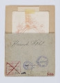 ML/H/F/71 - Fotografia przedstawia dojrzałego mężczyznę zwróconego w prawo. Włosy ciemne, gęste, zaczesane do góry. Wąsy ciemne, dość gęste, łączące się z brodą. Marynarka ciemna z aksamitnym kołnierzem, pod spodem kamizelka i biała koszula. Zdjęcie na firmowym kartoniku zakładu fotograficznego, włożone w passepartout z owalnym wycięciem na fotografię. Na przyklejonym kawałku tekturki w odcieniu szarobłękitnym wypisane czarnym atramentem Henryk Wohl. 
