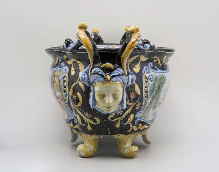 Żardiniera owalna na 4 niskich, 