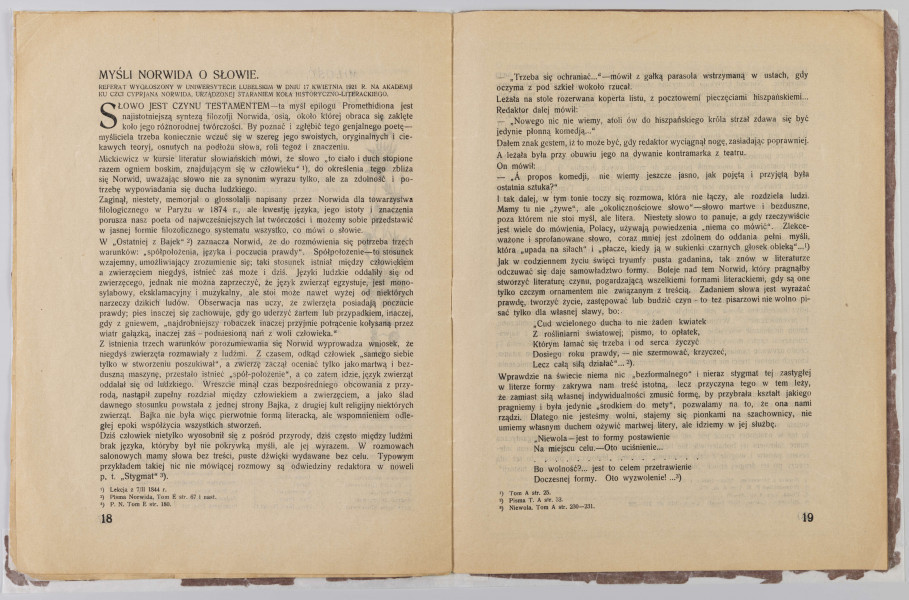 ML/H/P/323 - Jednodniówka Stowarzyszenia 