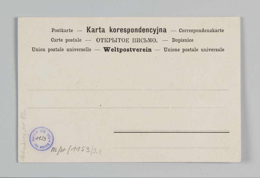 ML/H/1153/21 - Pocztówka barwna z serii 