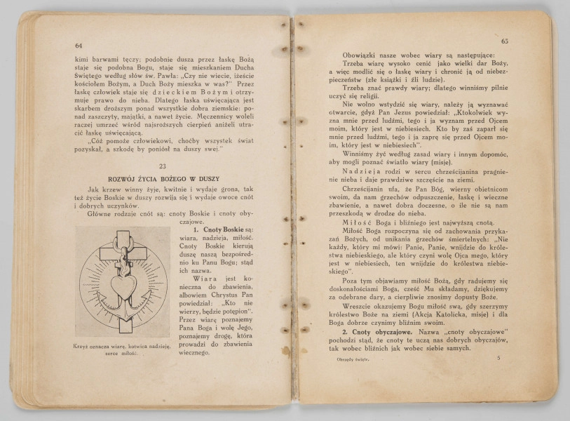 ML/MART/183 - Obrzędy święte : podręcznik do nauki religii dla uczniów gimnazjum : klasa 1 / Z. Baranowski ; J. Noryśkiewicz. - Poznań : Księgarnia Św. Wojciecha, 1936. - 124 s. : il. ; 22 cm.
Brak tylniej okładki.