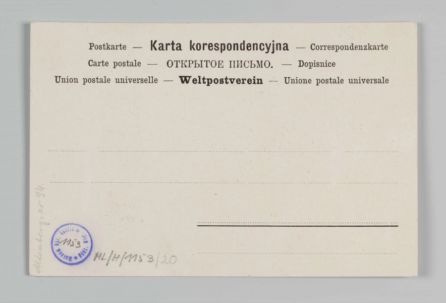 ML/H/1153/20 - Pocztówka barwna z serii 