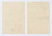 Józef Czechowicz, Iliada tętni, rękopis,  k. 1-2
2 kartki z 
