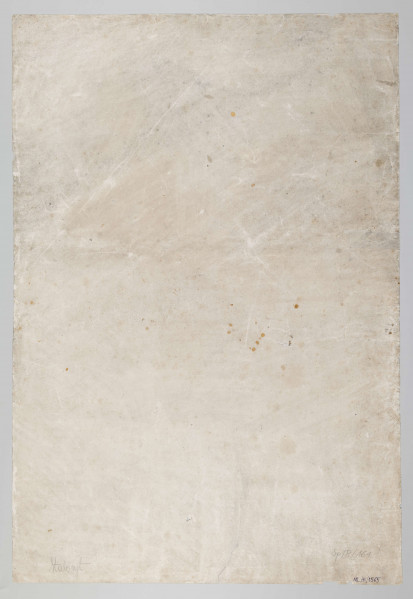 ML/H/1565 - Widok Lublina z końca XVII wieku od strony południowej, nad miastem obraz św. Antoniego z Dzieciątkiem Jezus w otoczeniu czterech aniołów; dwóch aniołów podtrzymuje obraz, dwóch unosi się w obłokach. Nad obrazem unosi się gołębica Ducha Świętego. Całość otoczona ozdobną bordiurą, w dolnej części łaciński napis.
Grafika naklejona na tekturę, odwrocie niewidoczne.