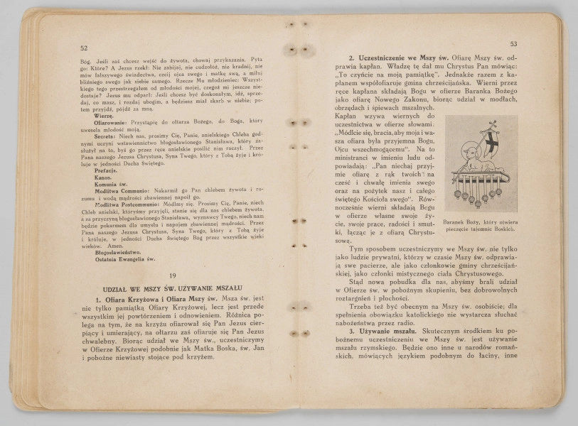 ML/MART/183 - Obrzędy święte : podręcznik do nauki religii dla uczniów gimnazjum : klasa 1 / Z. Baranowski ; J. Noryśkiewicz. - Poznań : Księgarnia Św. Wojciecha, 1936. - 124 s. : il. ; 22 cm.
Brak tylniej okładki.