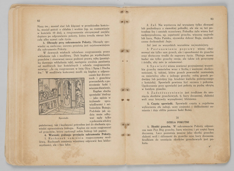 ML/MART/183 - Obrzędy święte : podręcznik do nauki religii dla uczniów gimnazjum : klasa 1 / Z. Baranowski ; J. Noryśkiewicz. - Poznań : Księgarnia Św. Wojciecha, 1936. - 124 s. : il. ; 22 cm.
Brak tylniej okładki.