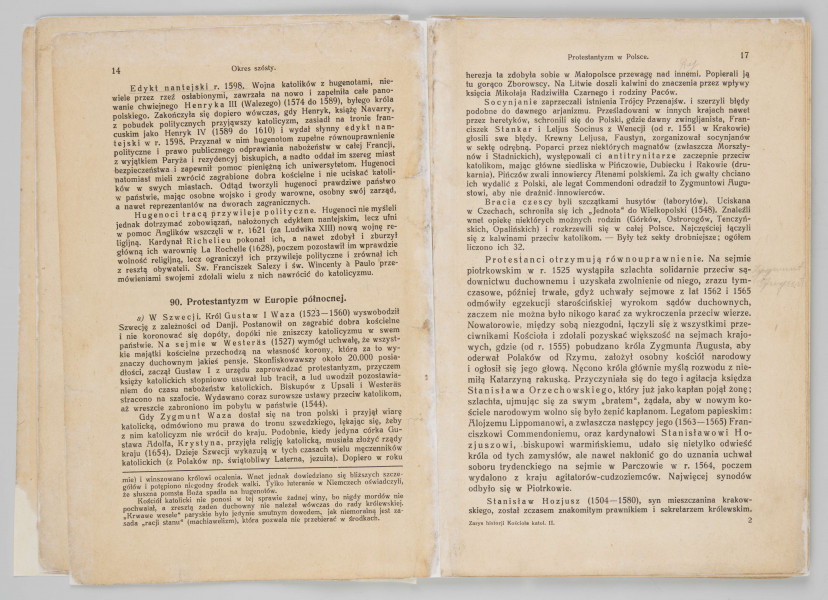 ML/MART/185 - Zarys historji Kościoła katolickiego dla szkół średnich i seminarjów nauczycielskich. Cz. 2 / Walenty Gadowski. - Wyd. 6. - Lwów ; Warszawa : Książnica-Atlas, Zjednoczone Zakłady Kartograficzne i Wydawnicze Tow. Naucz. Szkół Średn. i Wyższ., 1927. (Lwów : 