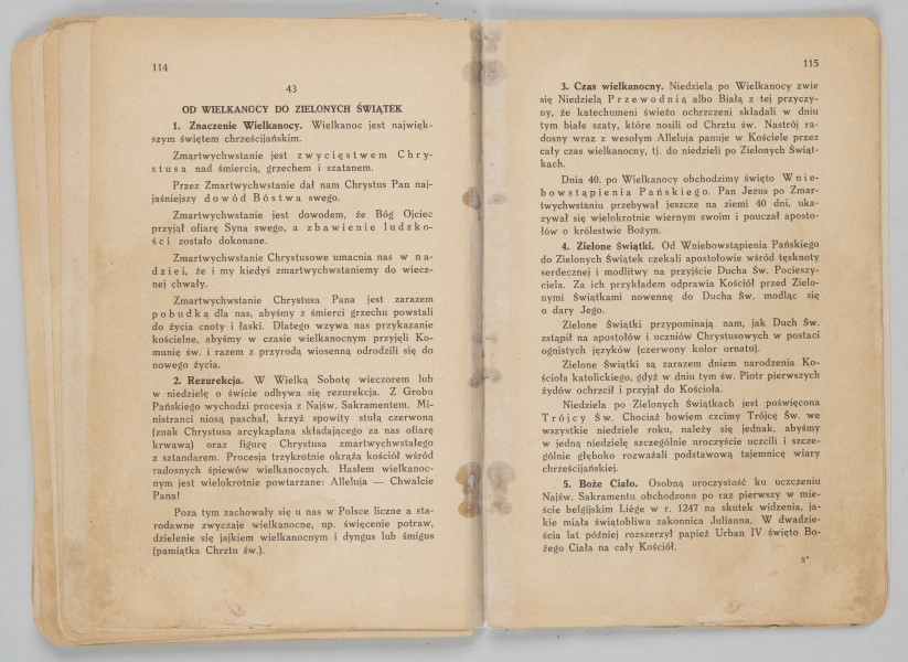 ML/MART/183 - Obrzędy święte : podręcznik do nauki religii dla uczniów gimnazjum : klasa 1 / Z. Baranowski ; J. Noryśkiewicz. - Poznań : Księgarnia Św. Wojciecha, 1936. - 124 s. : il. ; 22 cm.
Brak tylniej okładki.
