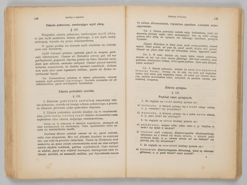 ML/MART/184 - Gramatyka języka łacińskiego. Cz. 2, Składnia / Z. Samolewicz, T. Sołtysik. - Wyd. 15. - Lwów ; Warszawa : Książnica - Atlas, 1924. - [2], 256 s. ; 24 cm.