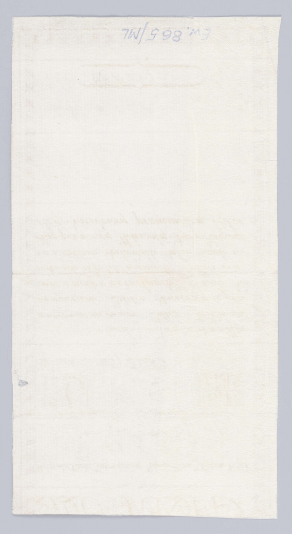 Aw. U góry widoczna część napisu pisanką: BILET SKARBOWY; niżej numer serii : D i napis: 
Uchwała Rady Najwyższej Narod. Dnia 8 Czerw.1794
Niżej, centralnie na osi symbole wolności: czapka frygijska, uzbrojenie sankiulotów, baszty murów więziennych, łańcuchy absolutyzmu, gromy ludu i skrzydła wolności. Wyżej z lewej Orzeł, a  z prawej strony Pogoń. Po bokach napis: Bilet – Skarbowy, a niżej w podwójnej prostokątnej ramce na ciemnym kreskowanym tle wartość nominału: 10 – DZIE/SIĘĆ
Pod spodem tekst uchwały:
Na Dziesięć Złotych polskich/: rachując z iedney / Grzywny Kolońskiej Złłch polch 84 1/2 Monety / Srebrnej:/ które Skarb Narodowy każdemu Uka= / zicielowi ninieyszego Biletu z funduszow / na umorzenie Biletów Skarbowych prze= / znaczonych y na ogólnych Dobrach Na= / rodowych hypotekowanych zapłaci oraz / we wszelkich dochodach Publicznych we= / dług powyższey Uchwały Rady Naywyż= / szey Narodowey przyimować będzie
Pod tekstem uchwały znaki zabezpieczające, pośrodku centralnie obłamany stempel suchej pieczęci Dyrekcji Biletów Skarbowych z poziomą inskrypcją: WOLNOŚĆ / CAŁOŚĆ / NIEPODLE / GŁOŚĆ i napisem otokowym: * PIECZĘĆ DYREKCYI BILETÓ[W]. Na Bilecie Skarbowym pieczęć nieczytelna. Po bokach litery B – S, wybarwiane chemicznie. Niżej odręczne podpisy komisarzy wybranych spośród mieszczan warszawskich: M.(Michał) Pagowski; T.(Tomasz) Staniszewski i numer w owalnej ramce: Nro 45276

Rw. Czysty bez nadruków. U dołu naniesiony wtórnie w latach 60. numer księgi ewidencyjnej.