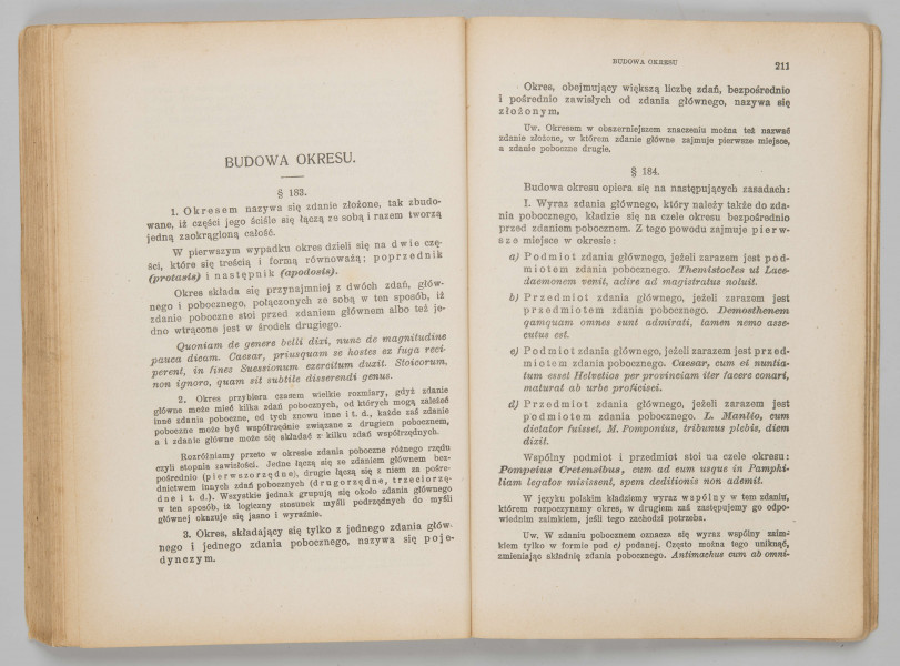ML/MART/184 - Gramatyka języka łacińskiego. Cz. 2, Składnia / Z. Samolewicz, T. Sołtysik. - Wyd. 15. - Lwów ; Warszawa : Książnica - Atlas, 1924. - [2], 256 s. ; 24 cm.