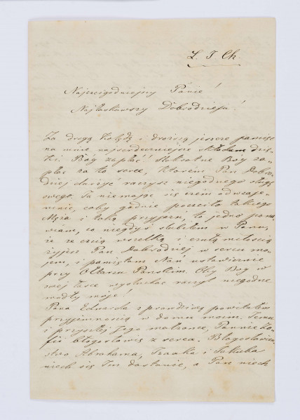 List ks. Issaka Isakowicza do Wincentego Pola z 11.01.1867 r. sporządzony na trzech stronach. Pisany czarnym atramentem, pismo czytelne, pochylone na prawo. List kończy się w połowie trzeciej strony.