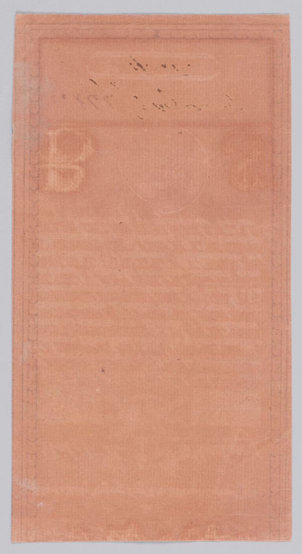 Aw. U góry widoczna część napisu pisanką: BILET SKARBOWY; niżej numer serii : D i napis: 
Uchwała Rady Najwyższej Narod. Dnia 8 Czerw.1794
Niżej, centralnie na osi symbole wolności: czapka frygijska, uzbrojenie sankiulotów, baszty murów więziennych, łańcuchy absolutyzmu, gromy ludu i skrzydła wolności. Wyżej z lewej Orzeł, a  z prawej strony Pogoń. Po bokach napis: Bilet – Skarbowy, a niżej w podwójnej prostokątnej ramce na ciemnym kreskowanym tle wartość nominału: 
50 – PIĘĆDZIE/SIĄT
Pod spodem tekst uchwały:
Na Piędziesiąt Złotych polskich/: rachując z iedney / Grzywny Kolońskiej Złłch polch 84 1/2 Monety / Srebrnej:/ które Skarb Narodowy każdemu Uka= / zicielowi ninieyszego Biletu z funduszow / na umorzenie Biletów skarbowych prze= / znaczonych y na ogólnych Dobrach Na= / rodowych hypotekowanych zapłaci oraz / we wszelkich dochodach Publicznych we= / dług powyższey Uchwały Rady Naywyż= / szey Narodowey przyimować będzie
Pod tekstem uchwały znaki zabezpieczające, pośrodku centralnie obłamany stempel suchej pieczęci Dyrekcji Biletów Skarbowych z poziomą inskrypcją: WOLNOŚĆ / CAŁOŚĆ / NIEPODLE / GŁOŚĆ i napisem otokowym: * PIECZĘĆ DYREKCYI BILETÓ[W].  Po bokach litery B – S, wybarwiane chemicznie. Niżej odręczne podpisy komisarzy wybranych spośród mieszczan warszawskich: J. (Jan) Klek, J. (Jan Klemens) Gaczkowski i numer w owalnej ramce: 19320.

Rw. Czysty bez nadruków.