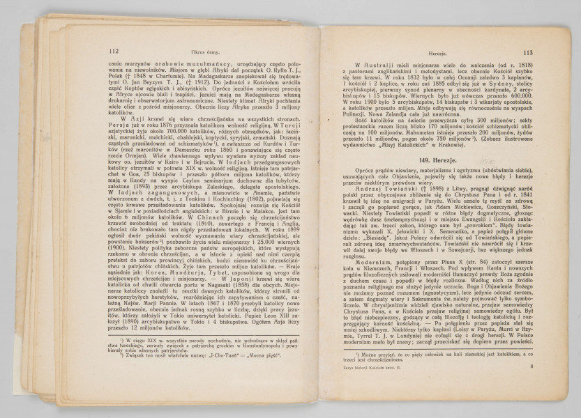 ML/MART/185 - Zarys historji Kościoła katolickiego dla szkół średnich i seminarjów nauczycielskich. Cz. 2 / Walenty Gadowski. - Wyd. 6. - Lwów ; Warszawa : Książnica-Atlas, Zjednoczone Zakłady Kartograficzne i Wydawnicze Tow. Naucz. Szkół Średn. i Wyższ., 1927. (Lwów : 