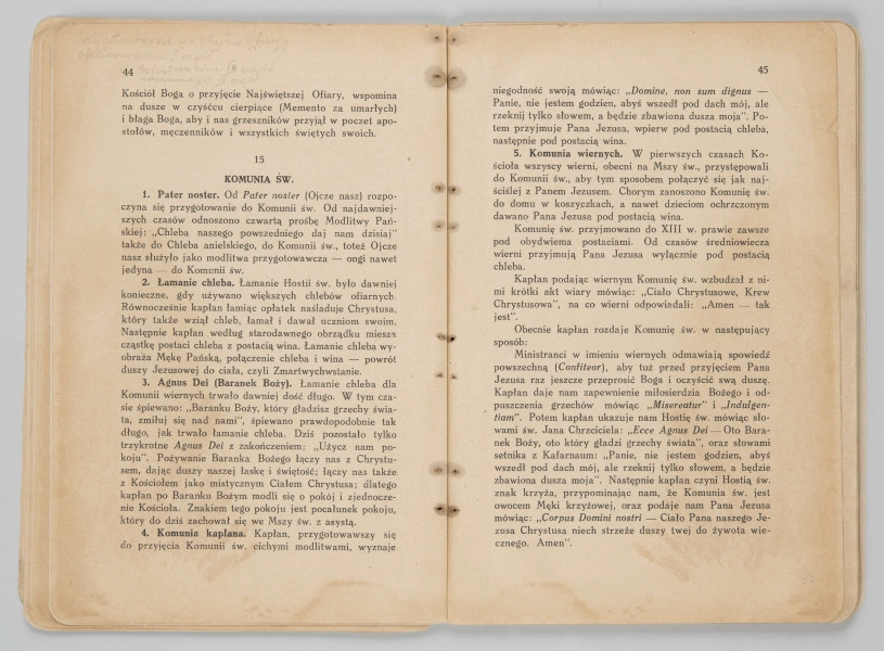 ML/MART/183 - Obrzędy święte : podręcznik do nauki religii dla uczniów gimnazjum : klasa 1 / Z. Baranowski ; J. Noryśkiewicz. - Poznań : Księgarnia Św. Wojciecha, 1936. - 124 s. : il. ; 22 cm.
Brak tylniej okładki.