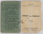 ML/MART/508 - Książeczka służbowa Związku Harcerstwa Polskiego z odnotowanymi sprawnościami i historią służby harcerza Stefana Władysława Maksymowicza, do ksiązeczki wklejona czarno-biała fotografia. Kksiążeczka ma 22 ponumerowane strony.