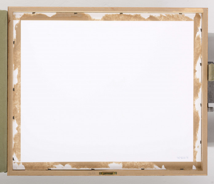 Projekt niezrealizowanej polichromii do kościoła akademickiego KUL. Rzut kościoła, wystrój prezbiterium i ściany tęczowej. W w niższych partiach nawy i filarów oraz prezbiterium geometryczne pola ze scenami Drogi Krzyżowej. Na ścianie tęczowej uproszczone wizerunki świętych, w zwieńczeniu ściany tęczowej abstrakcyjne dekoracje w formie geometrycznych pól. W głębi, po prawej fragment ołtarza, po lewej rzut światyni z oznaczonymi numerycznie stacjami Drogi Krzyżowej.