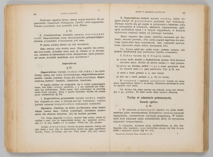 ML/MART/184 - Gramatyka języka łacińskiego. Cz. 2, Składnia / Z. Samolewicz, T. Sołtysik. - Wyd. 15. - Lwów ; Warszawa : Książnica - Atlas, 1924. - [2], 256 s. ; 24 cm.