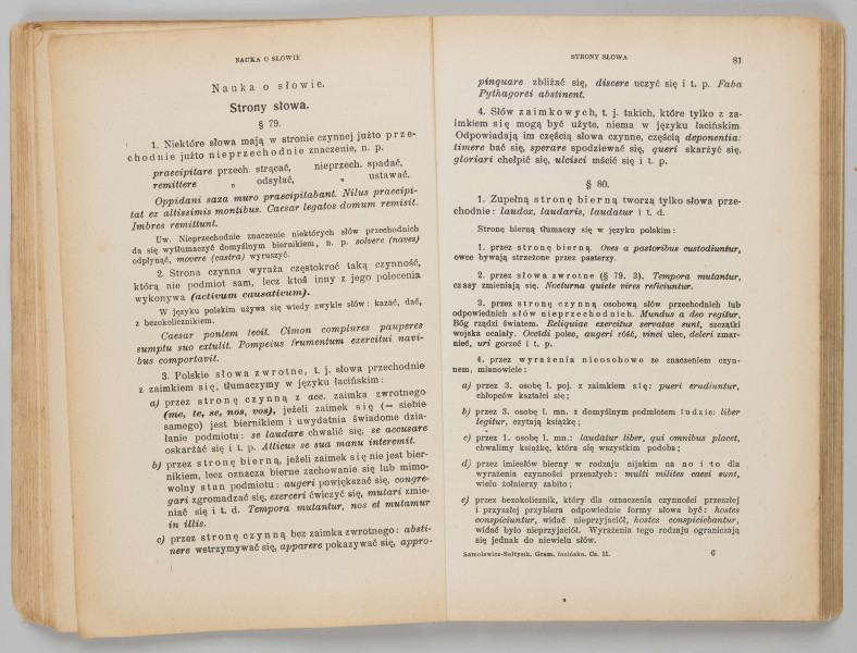 ML/MART/184 - Gramatyka języka łacińskiego. Cz. 2, Składnia / Z. Samolewicz, T. Sołtysik. - Wyd. 15. - Lwów ; Warszawa : Książnica - Atlas, 1924. - [2], 256 s. ; 24 cm.