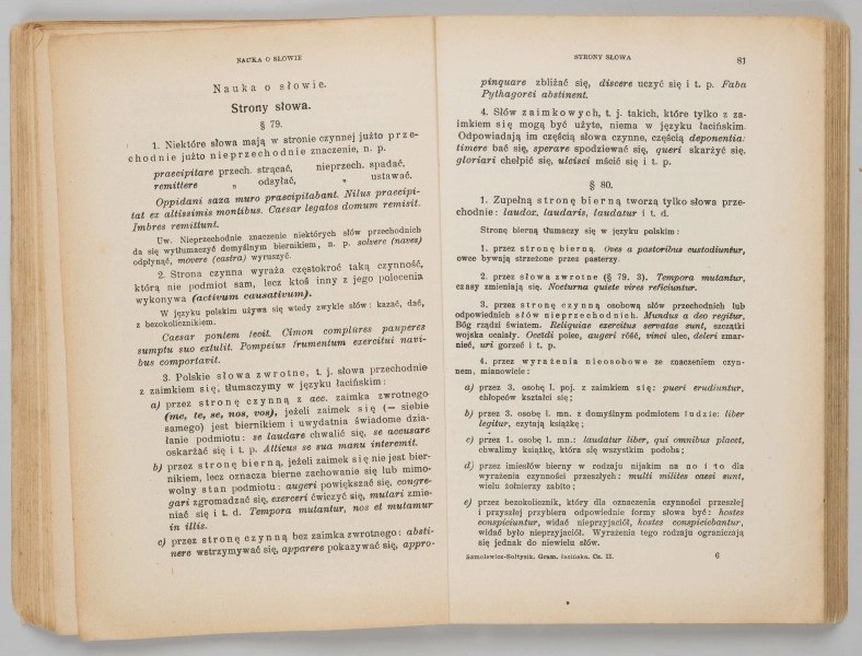 ML/MART/184 - Gramatyka języka łacińskiego. Cz. 2, Składnia / Z. Samolewicz, T. Sołtysik. - Wyd. 15. - Lwów ; Warszawa : Książnica - Atlas, 1924. - [2], 256 s. ; 24 cm.