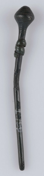 147/A/ML - szpila brązowa; główka w kształcie stożkowatym, zdobiona