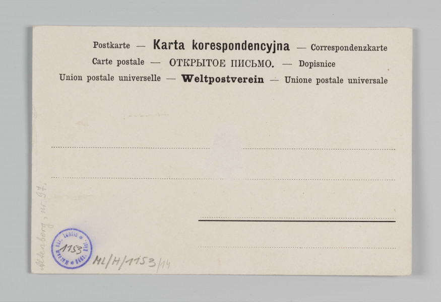 ML/H/1153/14 - Pocztówka barwna z serii 