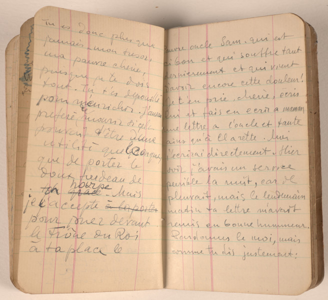 Mały notes w czarnej okładce z 1941 roku. Marek Szwarc używał go w czasie służby w Armii Polskiej w Wielkiej Brytanii. Właściciel zanotował w nim różne informacje. Na wewnętrznej stronie okładki zapisał datę urodzin, informację o przynależności służbowej, numer książeczki wojskowej, adresy żony, członków rodziny, znajomych oraz Ambasady Rzeczypospolitej Polskiej w Londynie. W środku znajdują się notatki zapisane po polsku i francusku, a także wiele rysunków. Na końcu Szwarc zawarł informację, że chce mieć pogrzeb w obrządku katolickim.