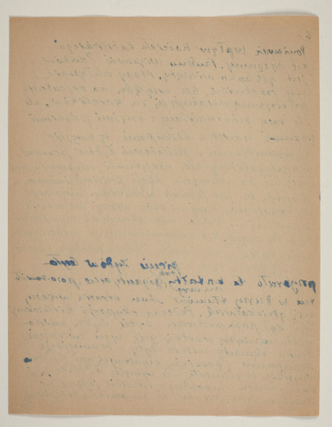 Rękopis reportażu podsumowującego trzytygodniową podróż do Polski, którą Marek Szwarc odbył w 1946 roku. Autor tekstu w czasie wyjazdu rozmawiał z wieloma Żydami ocalonymi z Zagłady oraz z Polakami. Szwarc był dotknięty brakiem Żydów w zniszczonej wojną Polsce. W czasie podróży wydawało mu się, że widzi twarze swoich zmarłych krewnych, znajomych i przyjaciół.