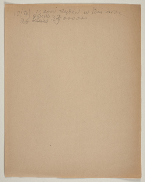 Rękopis reportażu podsumowującego trzytygodniową podróż do Polski, którą Marek Szwarc odbył w 1946 roku. Autor tekstu w czasie wyjazdu rozmawiał z wieloma Żydami ocalonymi z Zagłady oraz z Polakami. Szwarc był dotknięty brakiem Żydów w zniszczonej wojną Polsce. W czasie podróży wydawało mu się, że widzi twarze swoich zmarłych krewnych, znajomych i przyjaciół.