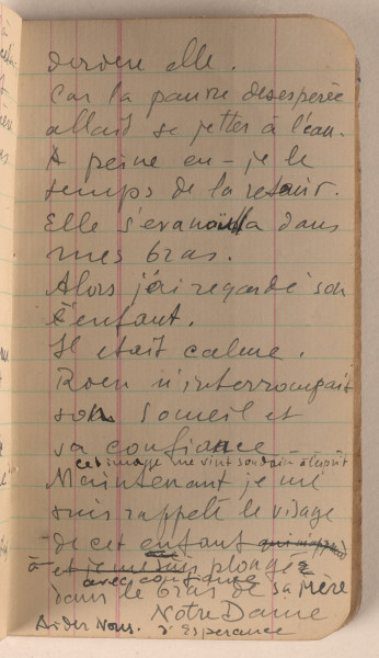 Mały notes w czarnej okładce z 1941 roku. Marek Szwarc używał go w czasie służby w Armii Polskiej w Wielkiej Brytanii. Właściciel zanotował w nim różne informacje. Na wewnętrznej stronie okładki zapisał datę urodzin, informację o przynależności służbowej, numer książeczki wojskowej, adresy żony, członków rodziny, znajomych oraz Ambasady Rzeczypospolitej Polskiej w Londynie. W środku znajdują się notatki zapisane po polsku i francusku, a także wiele rysunków. Na końcu Szwarc zawarł informację, że chce mieć pogrzeb w obrządku katolickim.