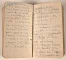 Mały notes w czarnej okładce z 1941 roku. Marek Szwarc używał go w czasie służby w Armii Polskiej w Wielkiej Brytanii. Właściciel zanotował w nim różne informacje. Na wewnętrznej stronie okładki zapisał datę urodzin, informację o przynależności służbowej, numer książeczki wojskowej, adresy żony, członków rodziny, znajomych oraz Ambasady Rzeczypospolitej Polskiej w Londynie. W środku znajdują się notatki zapisane po polsku i francusku, a także wiele rysunków. Na końcu Szwarc zawarł informację, że chce mieć pogrzeb w obrządku katolickim.