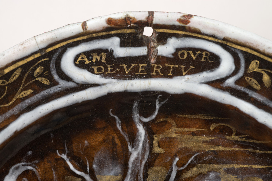 detal awersu - w kartuszu napis: Amour de vertu