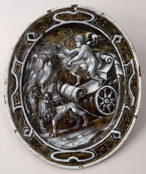 awers - rydwan Amora zaprzęgnięty w lwy