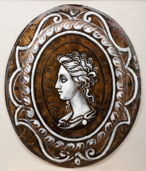 detal rewersu - popiersie Echo w profilu zwróconym w lewo