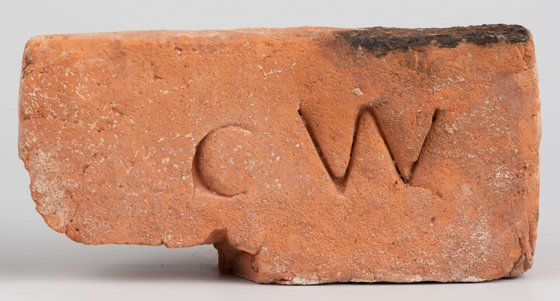 Cegła z lubelskiej cegielni sygnowana 