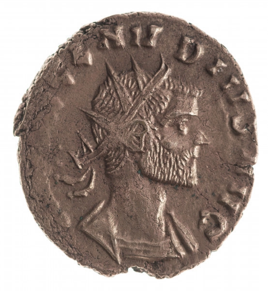 N/11396/ML - Av.: Popiersie cesarza w koronie promienistej w prawo. W otoku: [IMP C] CLAVDIVS AVG

Rv.: Providentia stojąca z głową zwróconą w lewo, wsparta na kolumnie, trzymająca w prawej dłoni różdżkę a w lewej róg obfitości. U dołu, z lewej glob.
